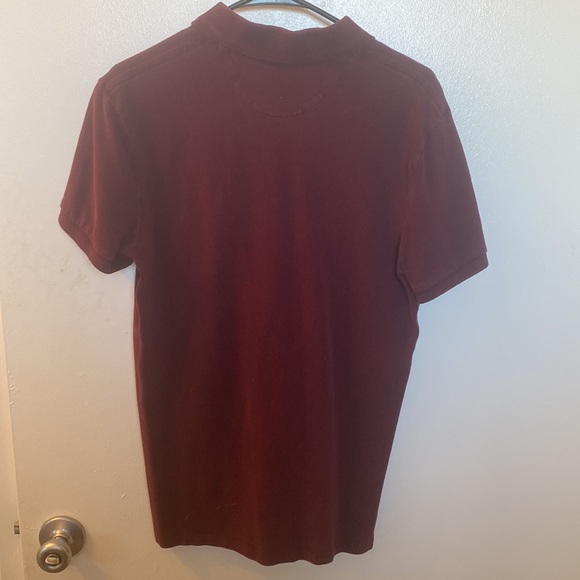 Mens American Eagle Medium Maroon Polo - Picture 4 of 4